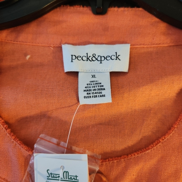 NWT Linen Coral Button-Up Blazer SZ Xl - Picture 4 of 7